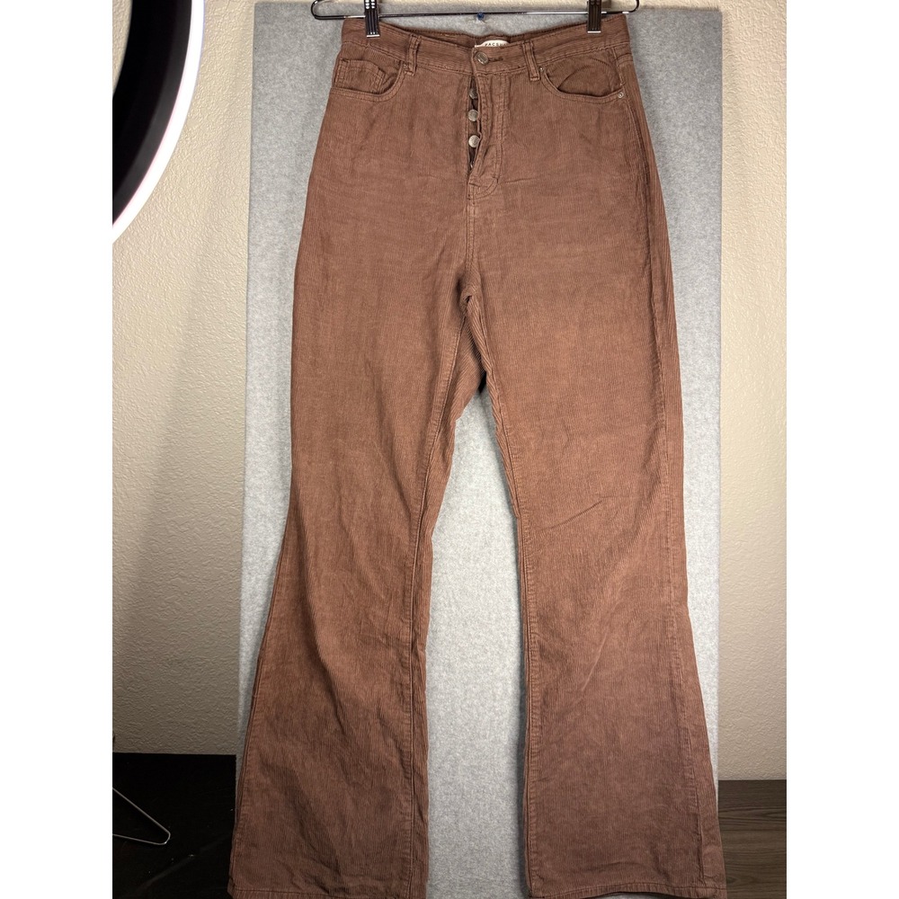 PacSun High Rise Bootcut Corduroy Pants Brown Button Fly 860BT221065 Size 28